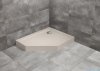 Radaway Doros PT E Compact Stone brodzik pięciokątny 100x90 prawy kaszmirowy SDRPTP1090-05-84SR